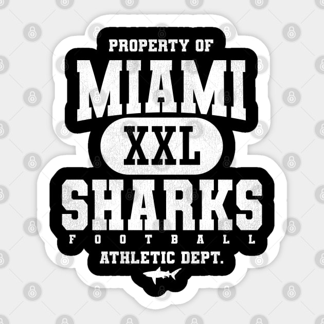 MIAMI SHARKS Football XXL Sticker by darklordpug